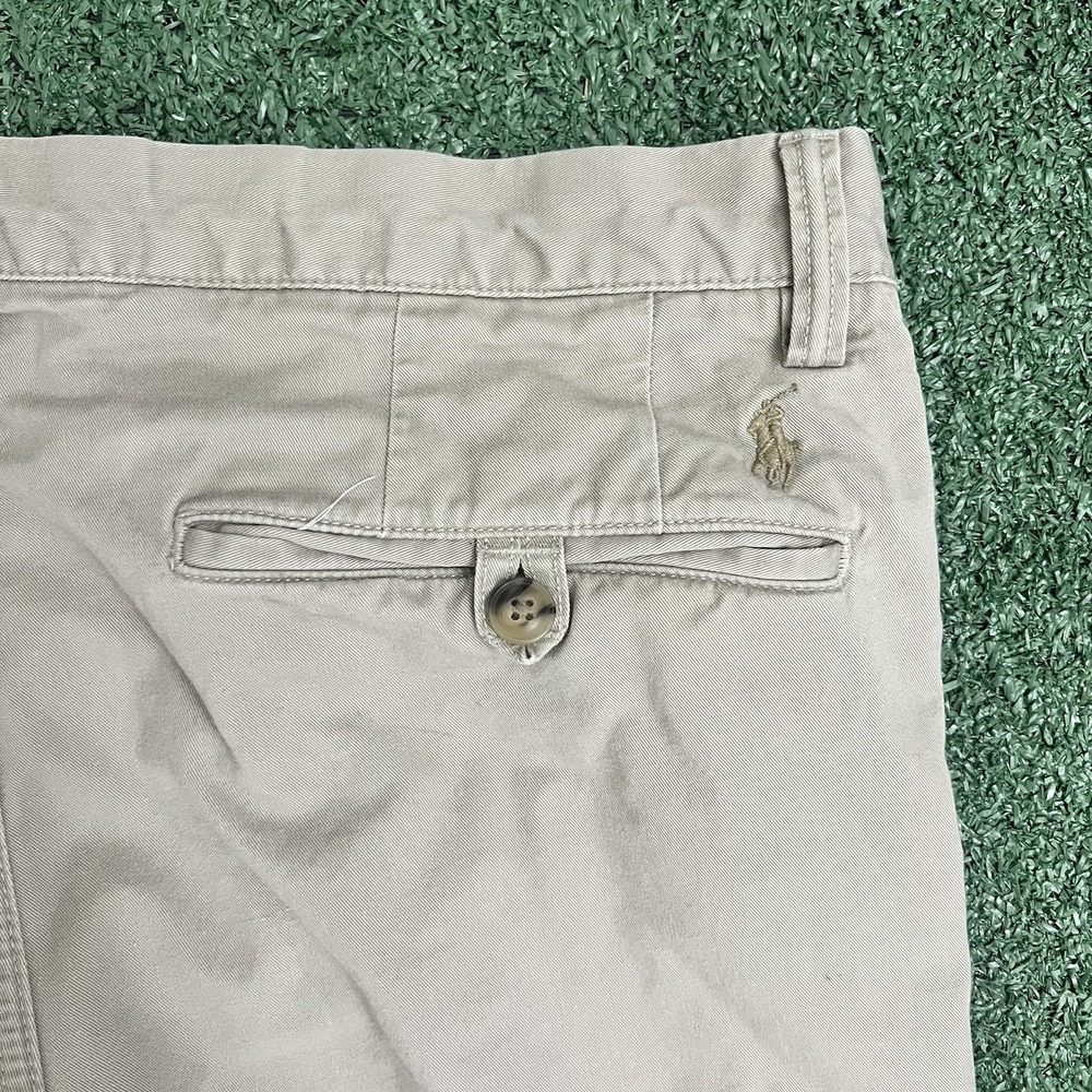 Polo Ralph Lauren Men's Stretch Slim Fit Chino Pants Khaki Tan Size 34x32 Preppy